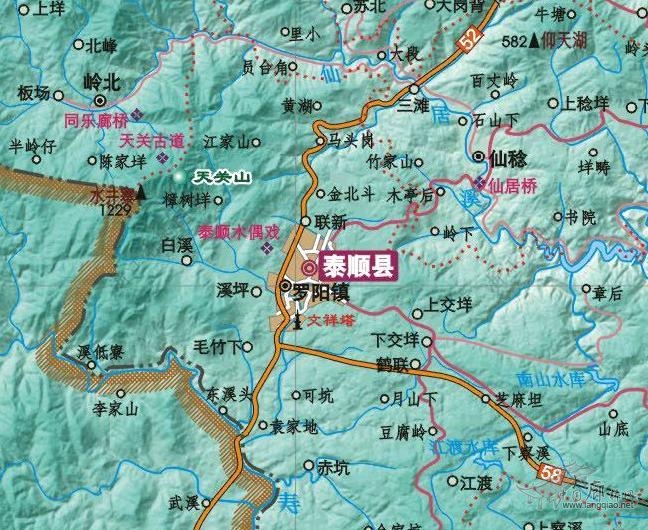 泰顺地图高清